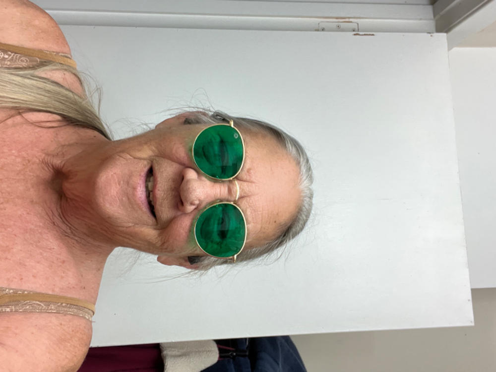ROUND - GREEN - Customer Photo From Linda M.