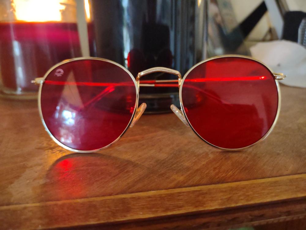 ROUND - RED - Customer Photo From Juli C.