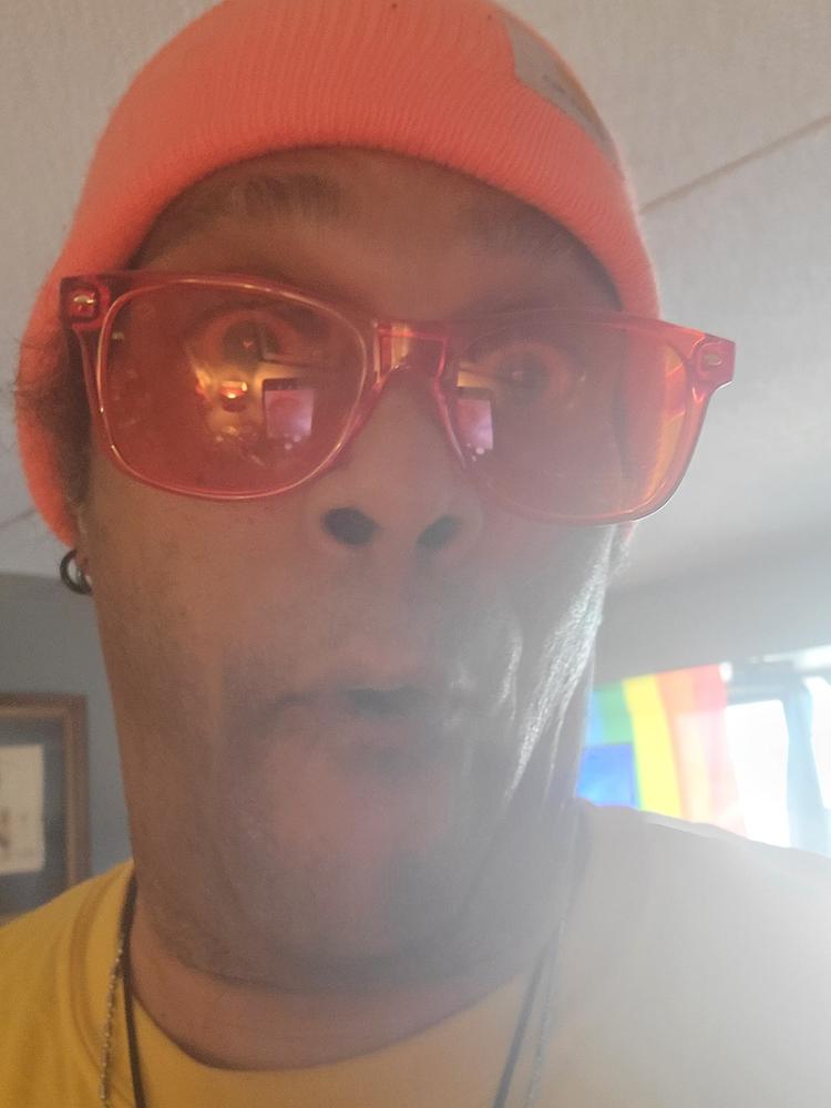 TRANSLUCENT - ORANGE - Customer Photo From Joseph M.