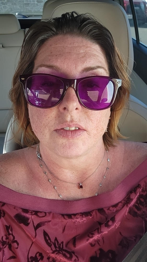 TRANSLUCENT - VIOLET - Customer Photo From Leslie Jones