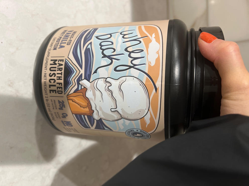Whey Back Vanilla Grass Fed Protein - Customer Photo From marcela medel
