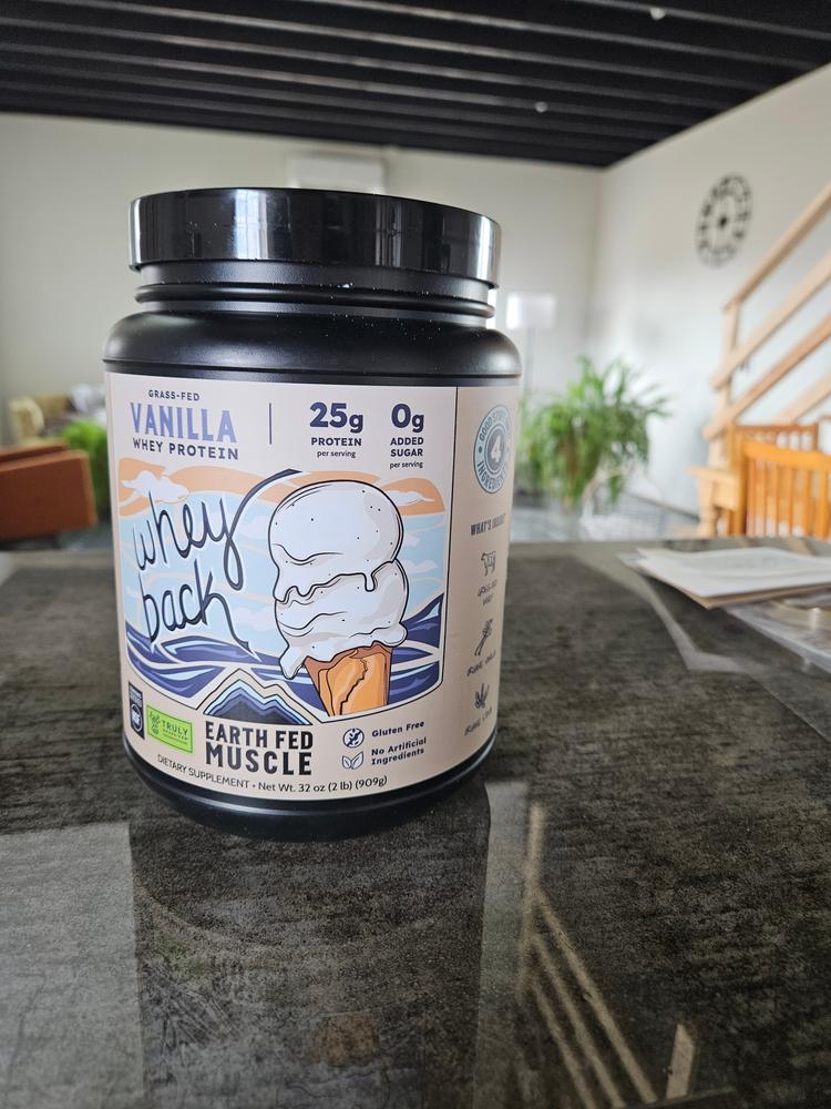 Whey Back Vanilla Grass-Fed Whey Protein - Customer Photo From Kariann Wiebe