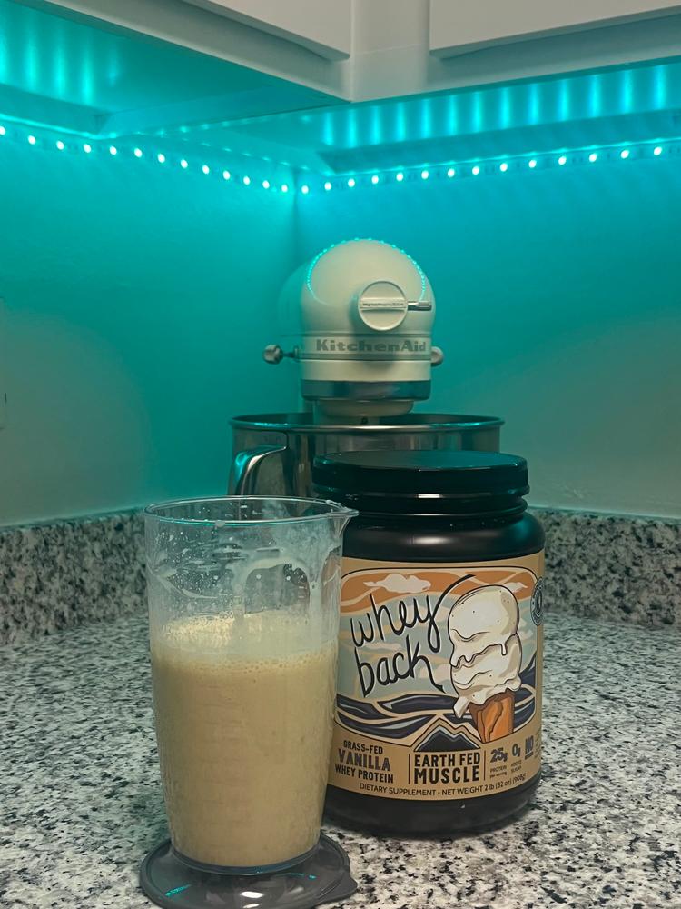 Whey Back Vanilla Grass Fed Protein - Customer Photo From Carlie Sanders 