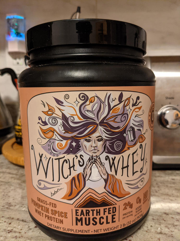 Witch’s Whey Pumpkin Spice Grass Fed Protein - Customer Photo From Scott Wong