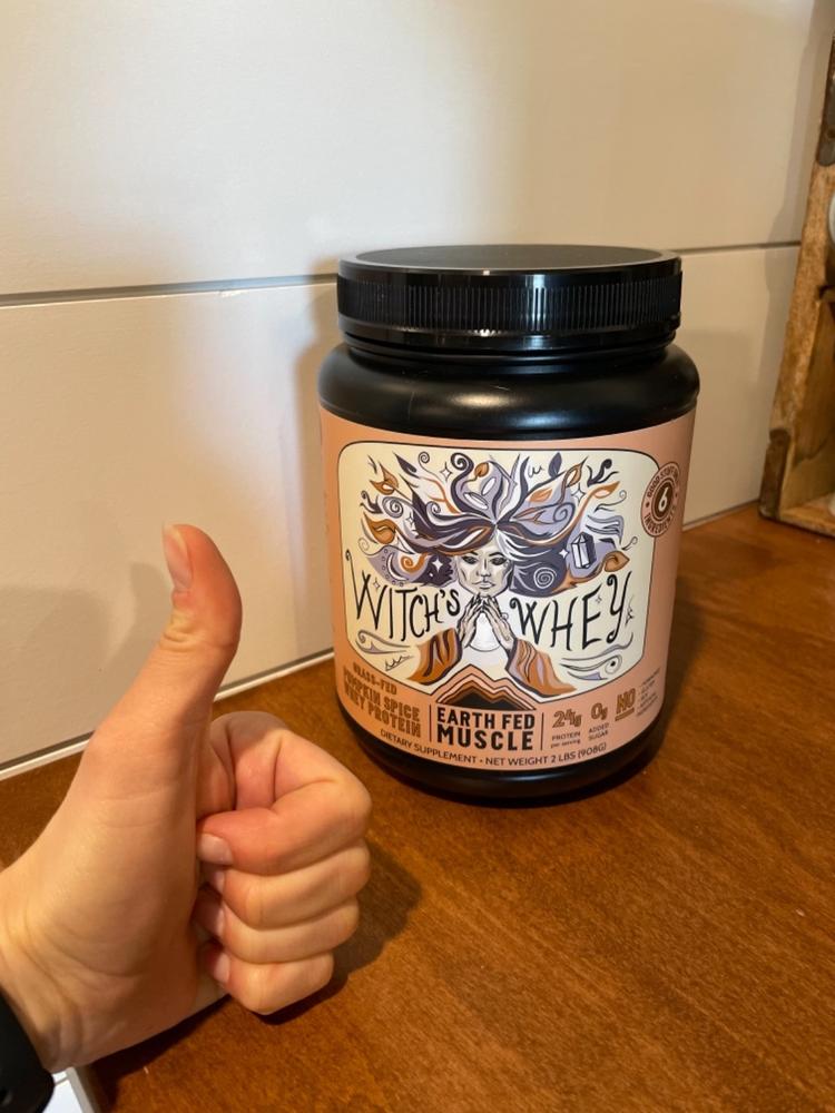 Witch’s Whey Pumpkin Spice Grass Fed Protein - Customer Photo From Audrey Dean