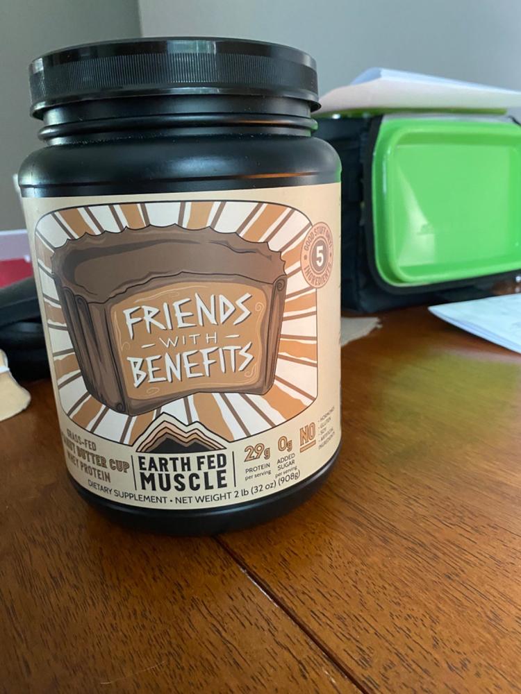 Friends with Benefits Peanut Butter Cup Grass Fed Protein - Customer Photo From Melissa Wahlers