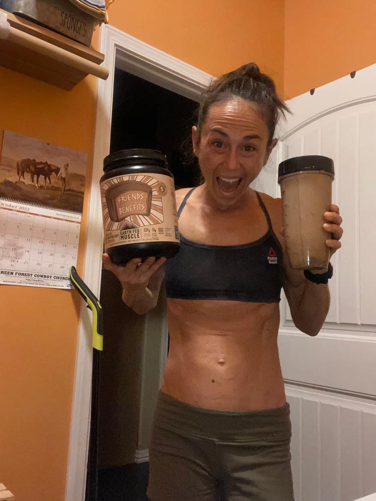 Friends with Benefits Peanut Butter Cup Grass Fed Protein - Customer Photo From Kandra