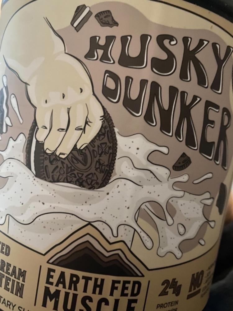 Husky Dunker Cookies&Cream Grass Fed Protein - Customer Photo From Noelle Green
