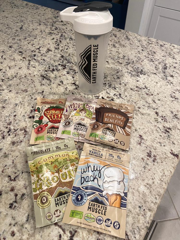 Single Serving Whey Protein Packs - Customer Photo From Heather B
