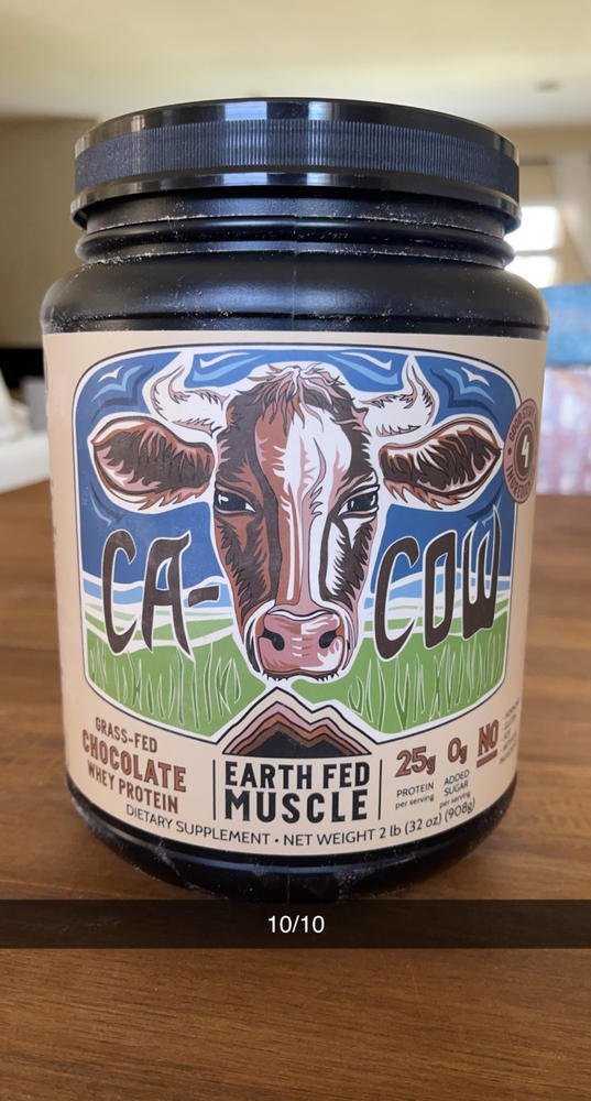Ca-COW! Chocolate Grass Fed Protein - Customer Photo From Mike Tenerelli