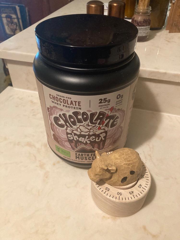Chocolate Shakeup Chocolate Grass-Fed Whey Protein - Customer Photo From Luke Camille
