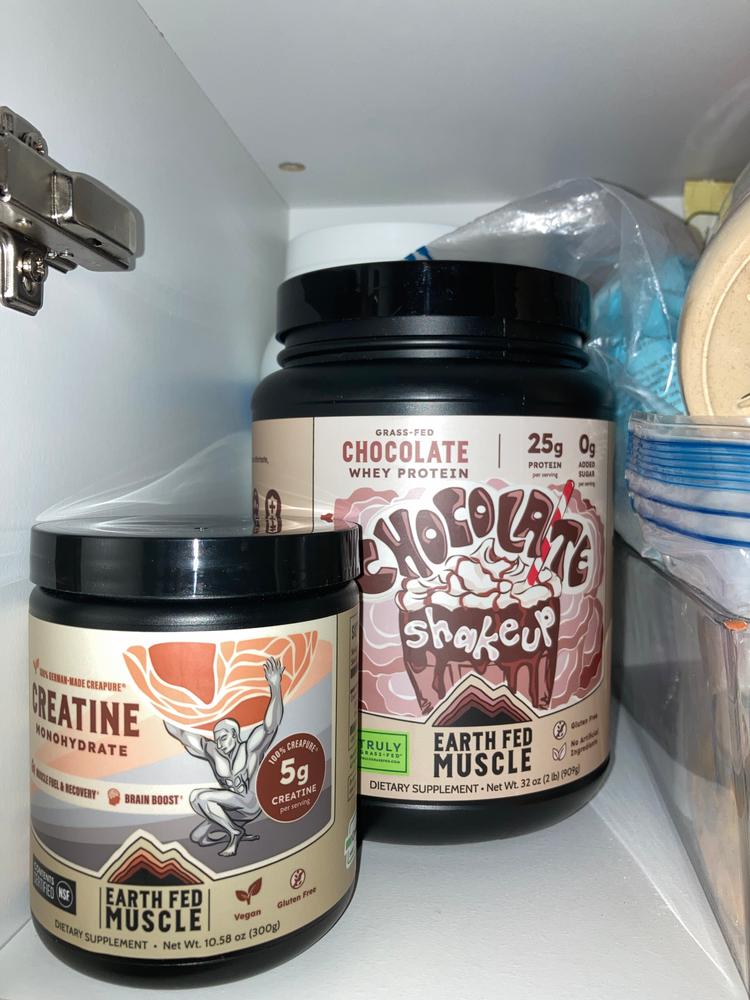 Chocolate Shakeup Chocolate Grass-Fed Whey Protein - Customer Photo From John