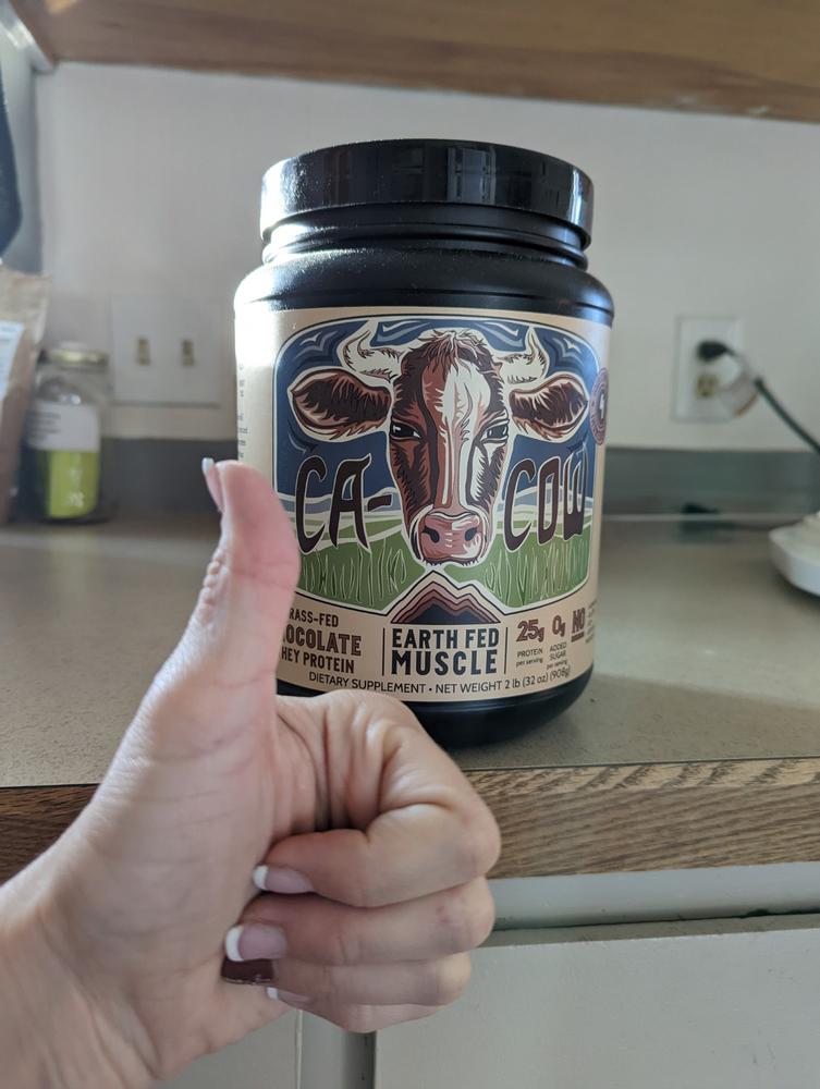 Ca-COW! Chocolate Grass Fed Protein - Customer Photo From Courtney Joiner