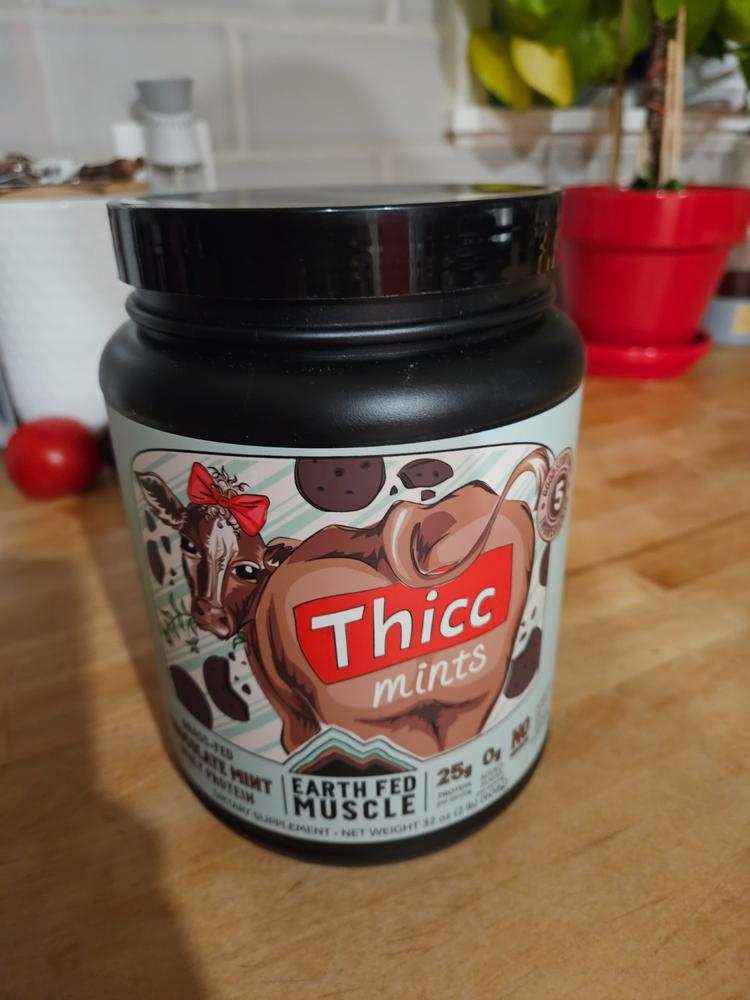 SEASONAL FLAVOR: Thicc Mints Chocolate Mint Grass Fed Protein - Customer Photo From Lydia Seaton