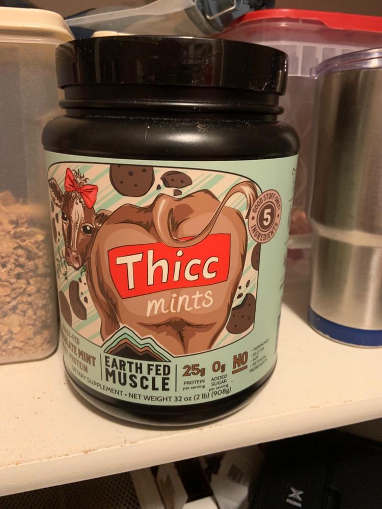 SEASONAL FLAVOR: Thicc Mints Chocolate Mint Grass Fed Protein - Customer Photo From Parker Johnson