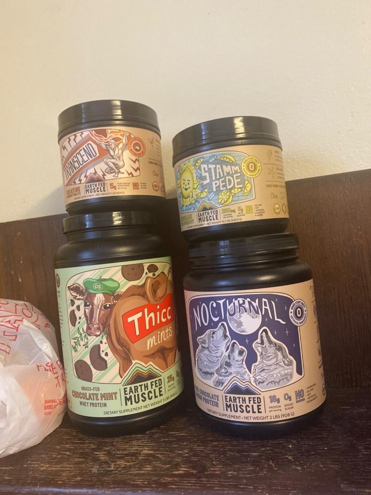 SEASONAL FLAVOR: Thicc Mints Chocolate Mint Grass Fed Protein - Customer Photo From Vinny LePre