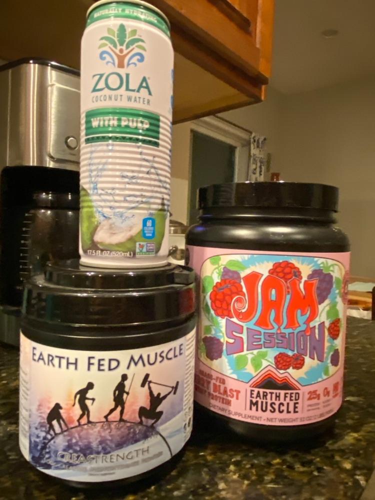 Jam Session Berry Grass-Fed Whey Protein - Customer Photo From Aletheia Stratos