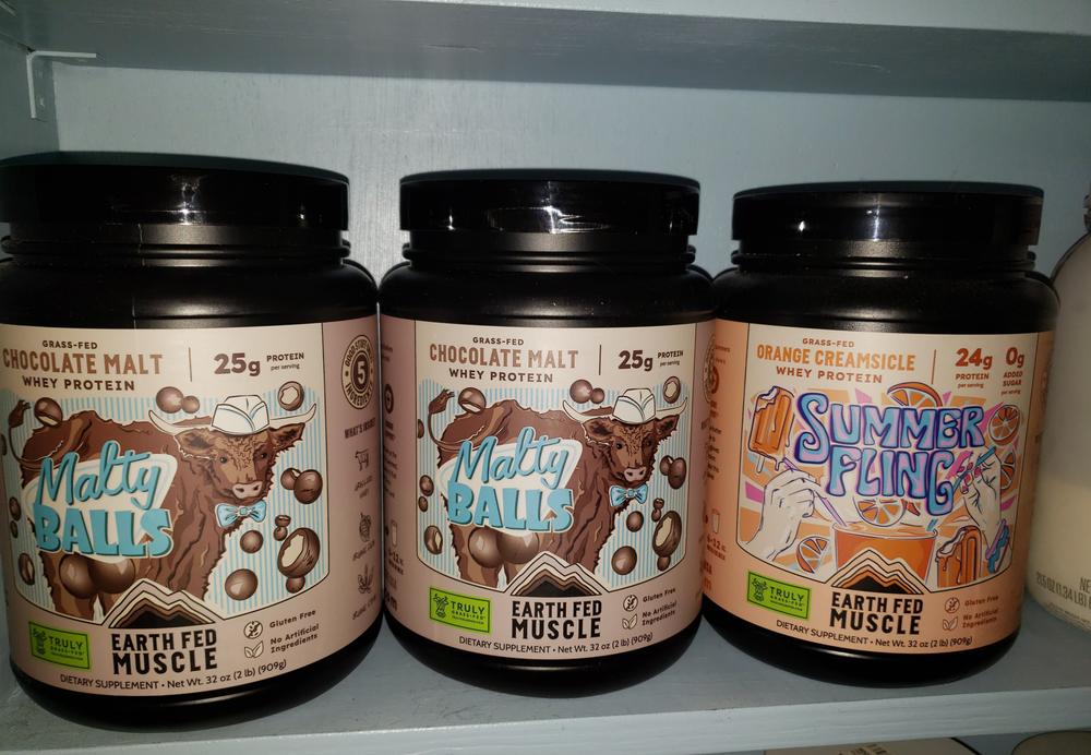 SEASONAL FLAVOR: Malty Balls Chocolate Malt Grass Fed Whey Protein - Customer Photo From Chantel Bitter