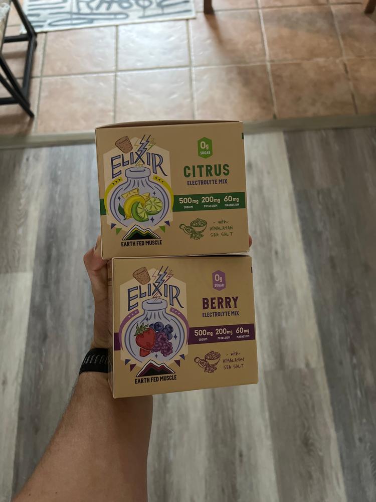Elixir Electrolyte Mix Packets with Himalayan Sea Salt - Customer Photo From Zach Payne