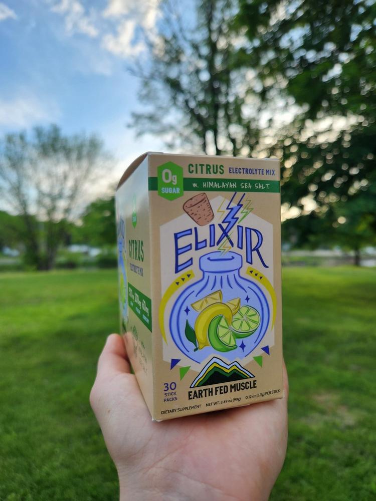 Elixir Electrolyte Mix Packets with Himalayan Sea Salt – Earth Fed Muscle