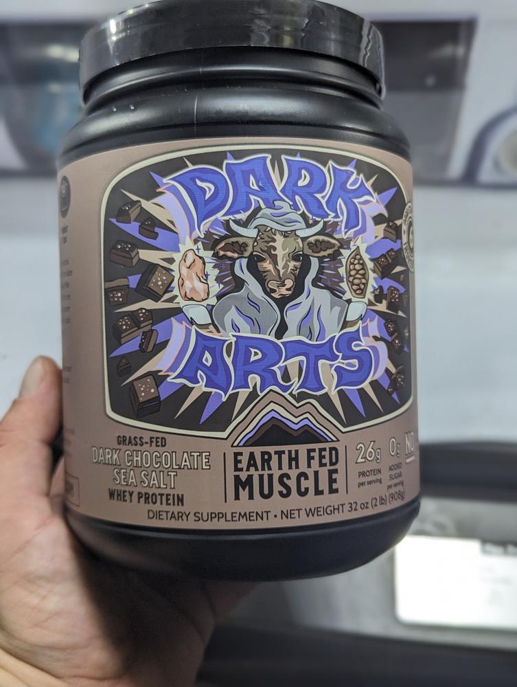 Dark Arts Salted Chocolate Grass Fed Protein - Customer Photo From Zachary Alves