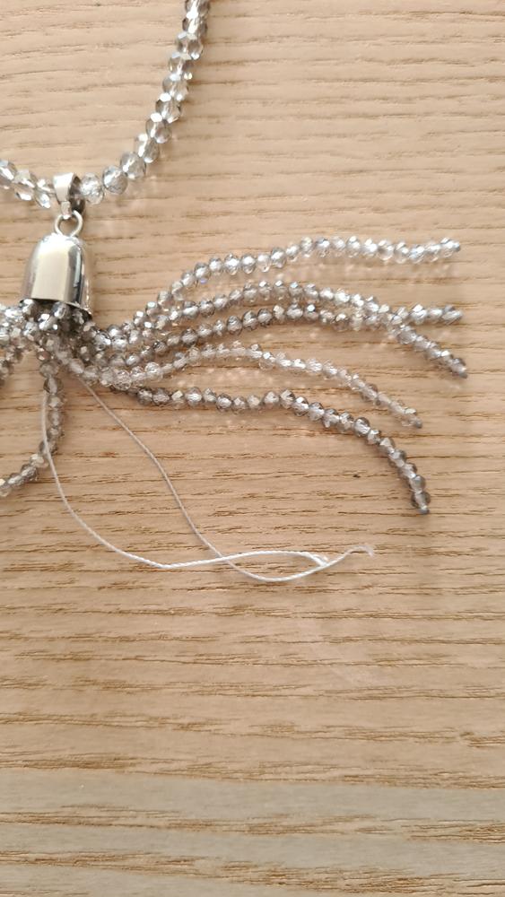 10 Way BUNDLE  - Platinum Crystal (Includes 10 Way Necklace, Tassel & Mini Connectors) - Customer Photo From els