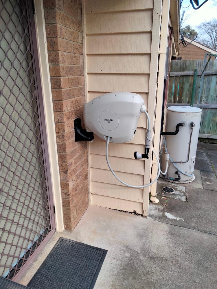 20m Retractable Hose Reel | Beige - Customer Photo From Tim ODonnell