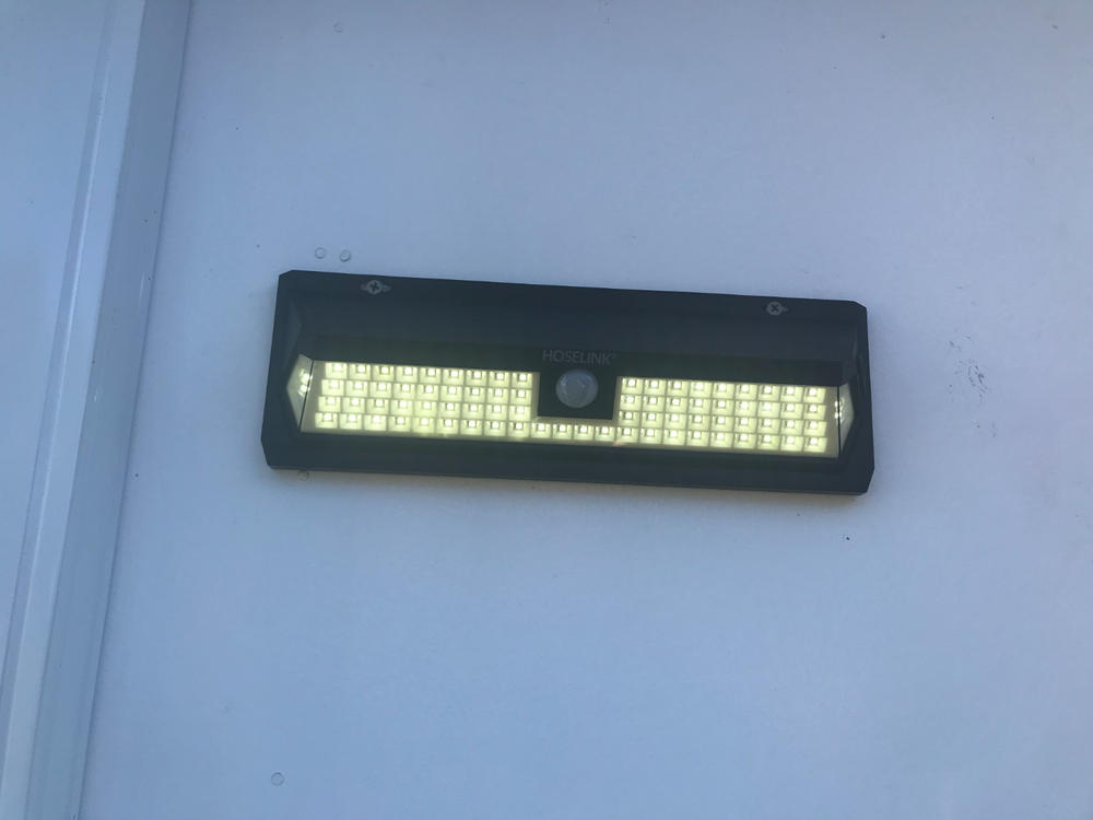 Medium Solar Wall Light | Motion Sensor | 62LED | ABODE - Customer Photo From Michelle Pritchard