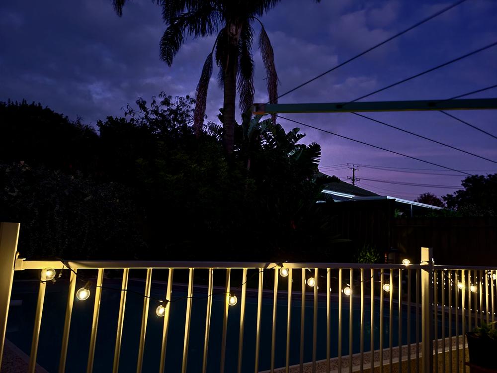 Solar Festoon Lights | Starter Set | Warm White | 25 Bulbs | FIESTA - Customer Photo From Yung