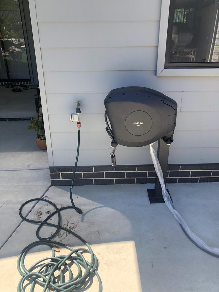 30m Retractable Hose Reel | Charcoal - Customer Photo From Barry Savage