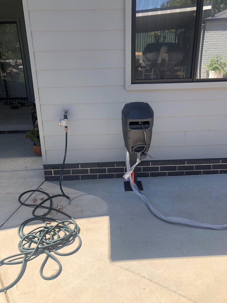30m Retractable Hose Reel | Charcoal - Customer Photo From Barry Savage
