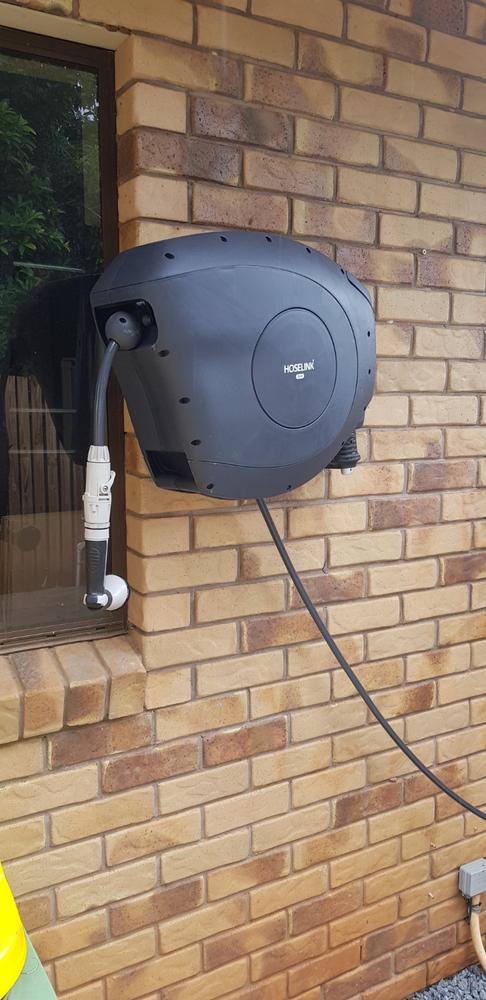 30m Retractable Hose Reel | Charcoal - Customer Photo From Mark Erasmus