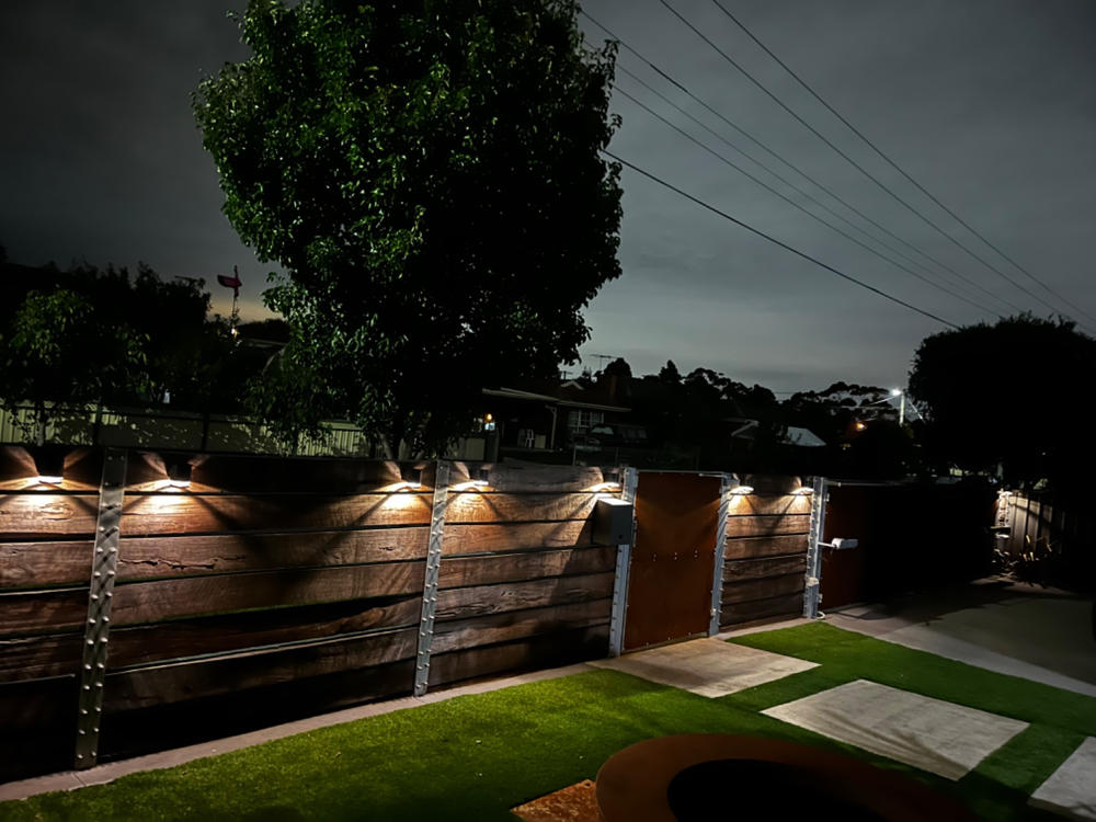 Modern Solar Wall Light | Black | 6LED | MODERNA - Customer Photo From Simon gray