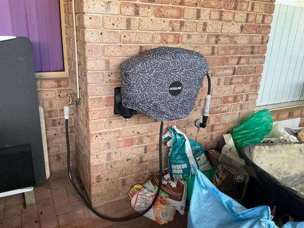 Hose Reel Cover | Charcoal Fern - Customer Photo From Andrew Tyler