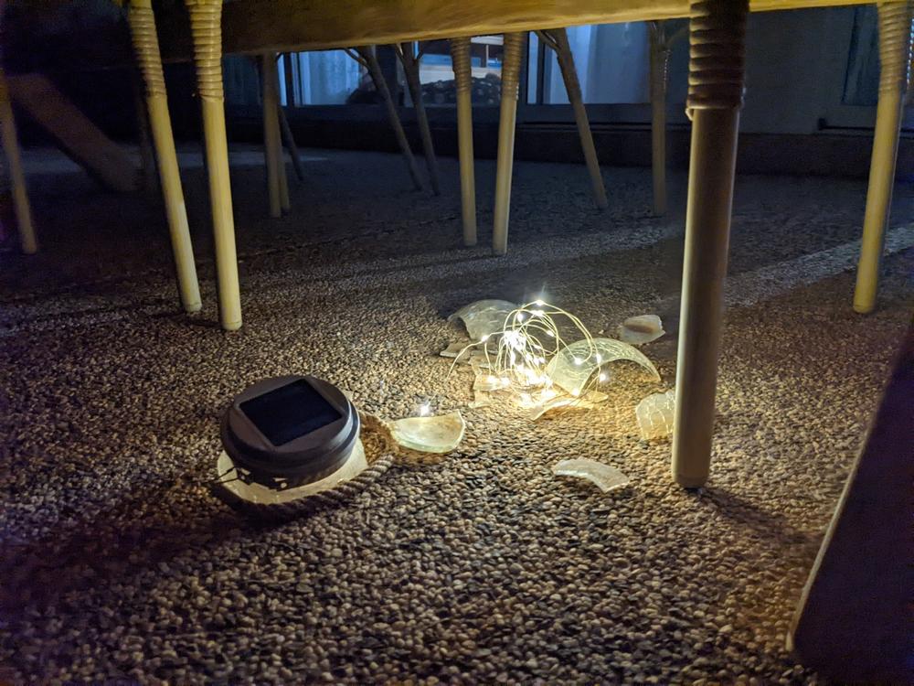 Solar Jar Light | Crackle Glass Lantern | 40LED | SPARKLE - Customer Photo From Sam Brown
