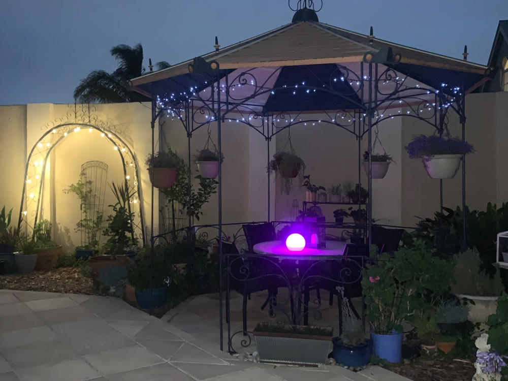 Solar Sphere Light | Multi-colour Settings | ORACLE - Customer Photo From Judy Deimel