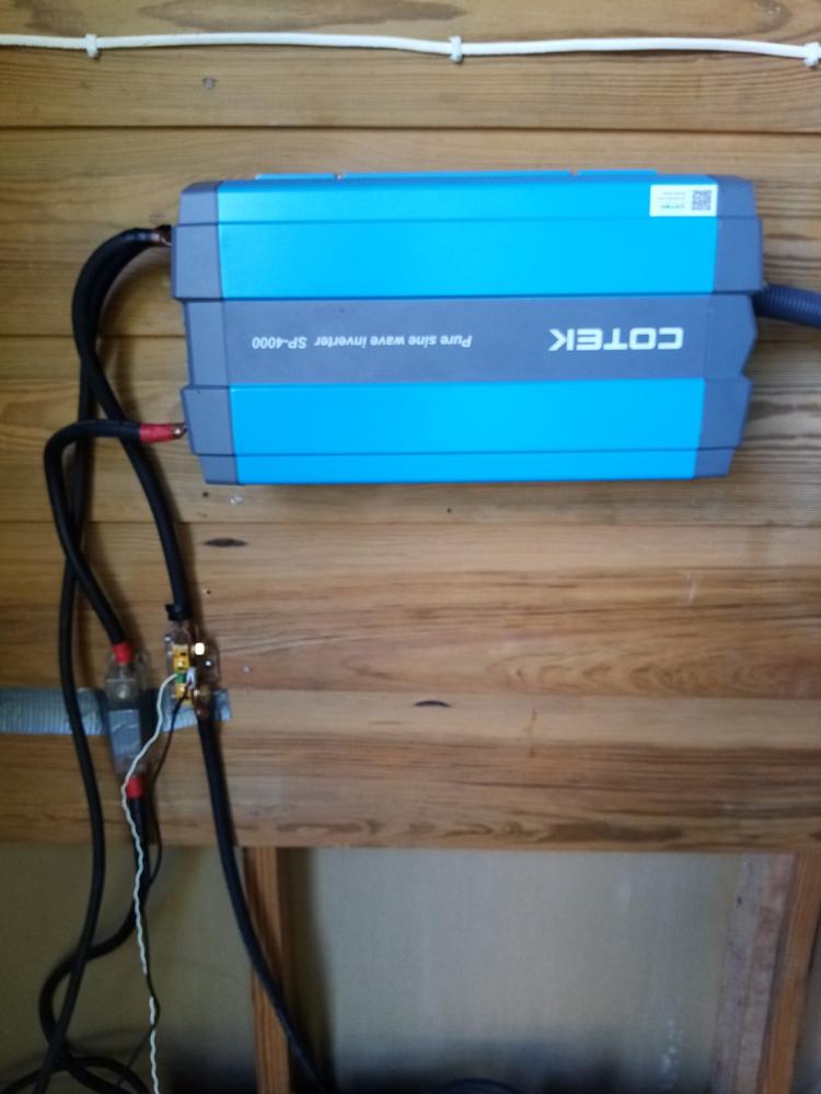 Cotek SP-4000-148 Pure Sine Wave Inverter 4000W - Customer Photo From C L Sanford