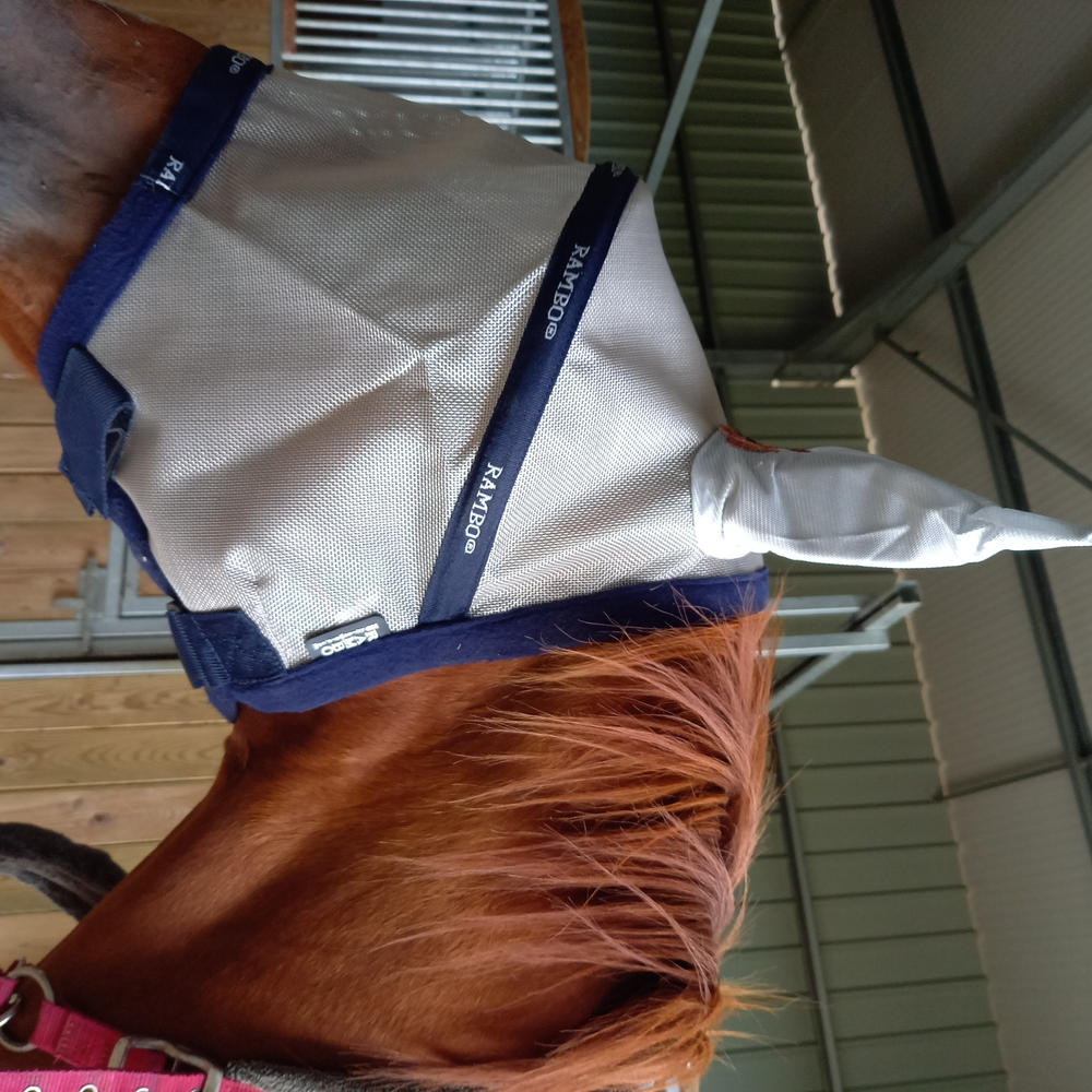 Pack 2 Rambo Plus Horseware masks with ear and nose cover - Customer Photo From Odile Pecquenard