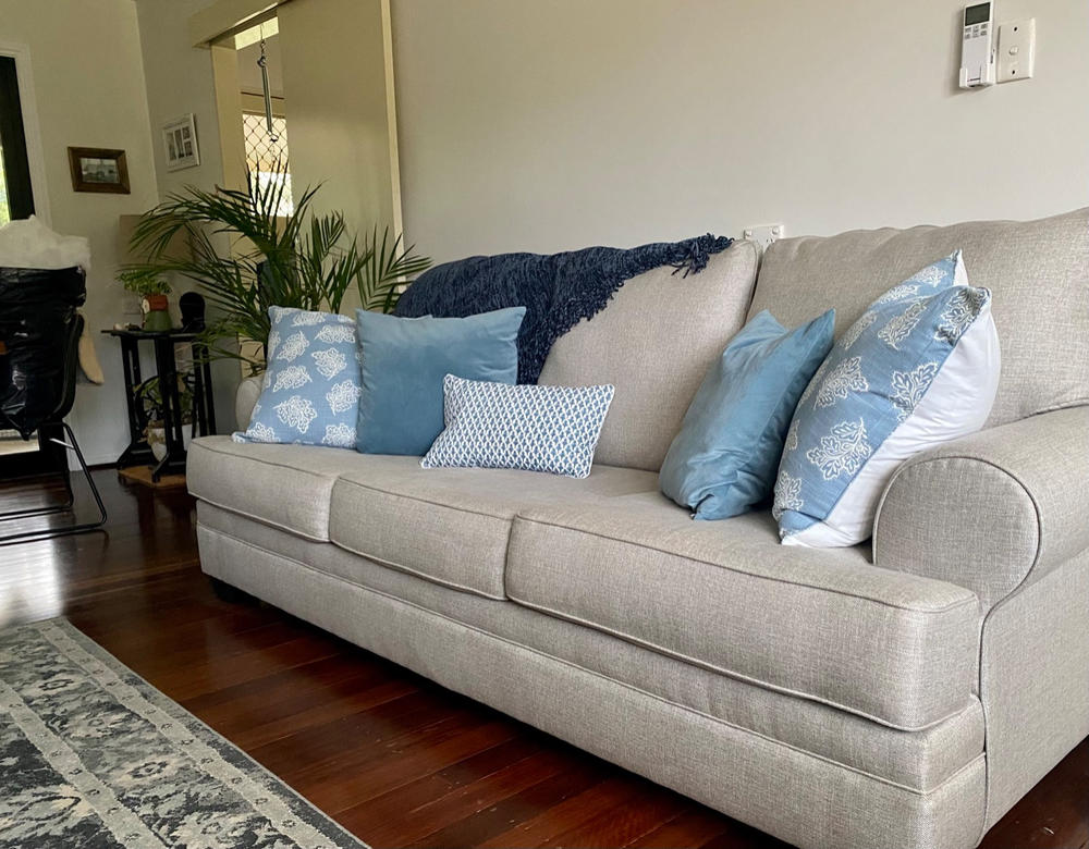 FEATHER FILLED CUSHION INSERT  |  60 X 60 CM - Customer Photo From Georgie Johnston