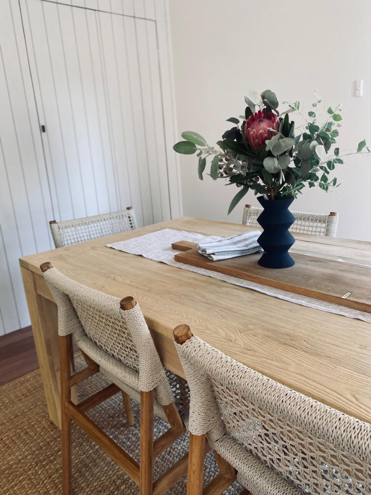 IONICA WOVEN INDOOR/OUTDOOR DINING CHAIR  |  BEECH IVORY - Customer Photo From Kristy Barry
