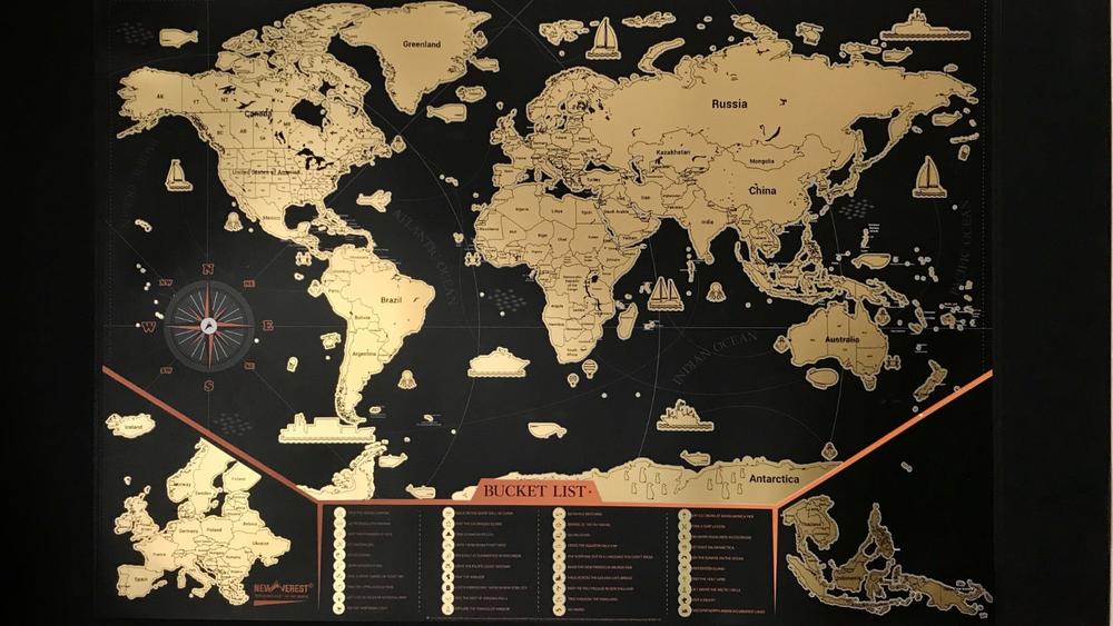 Newverest Scratch Off Map Of The World - Customer Photo From Anonymous