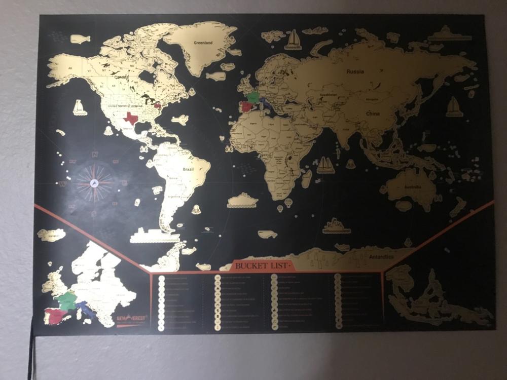 Newverest Scratch Off Map USA - Customer Photo From Anonymous