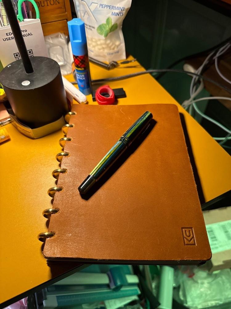 Discbound Heirloom Journal (Tan Leather - Standard 6