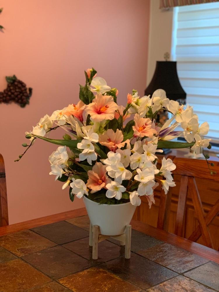 Light Pink Hibiscus Silk Flower Online Silk Flowers