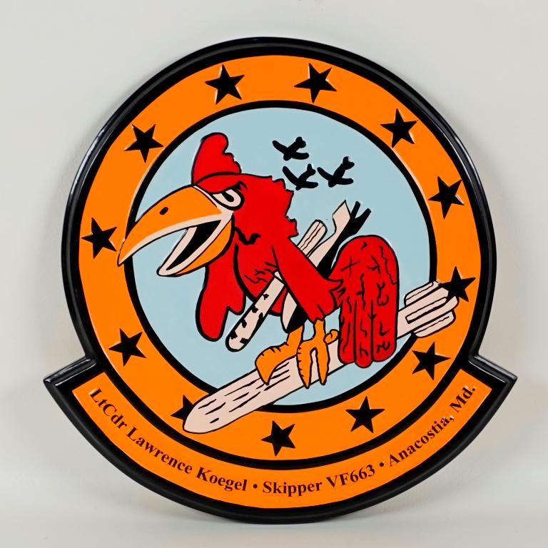 VMA-542 Deployment Plaque | Custom Wooden Deployment Plaque