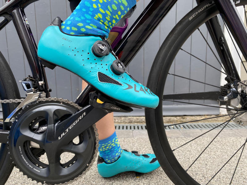 Lake CX237 Road Cycling Shoes Black, Blue, Camo, White