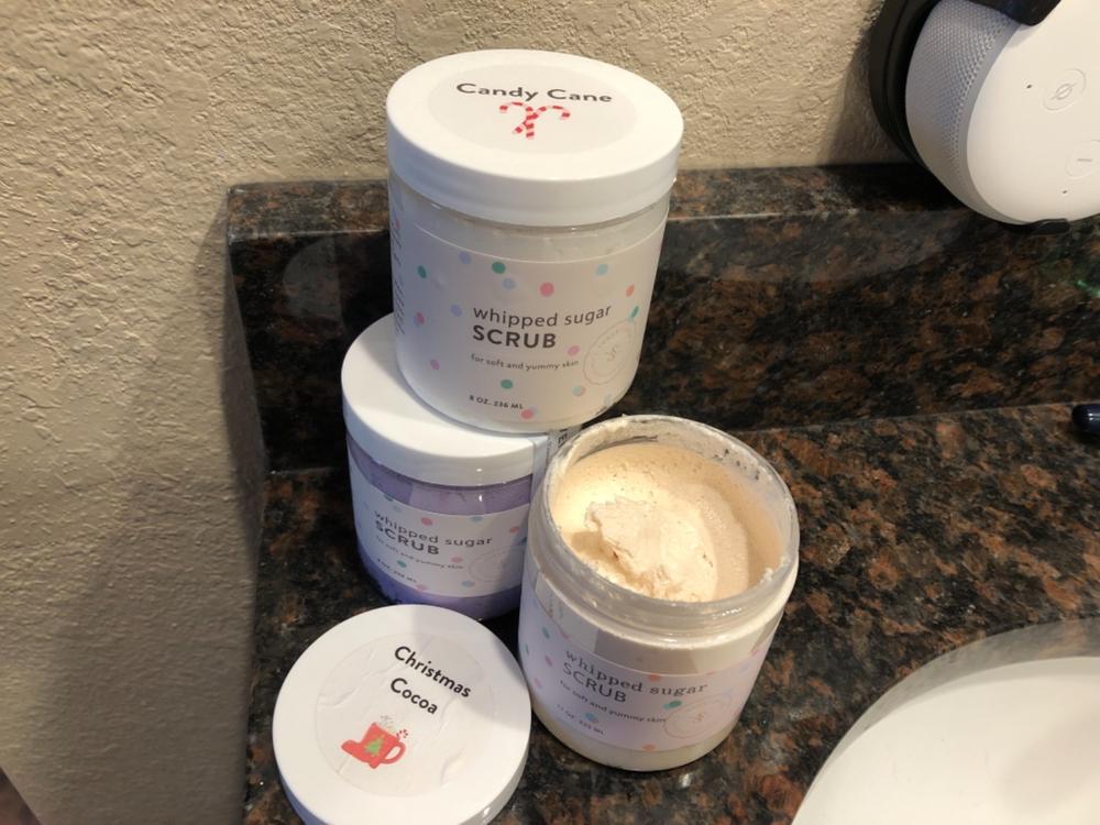 Whipped Sugar Scrub Lavender - 8 oz. - Customer Photo From Sue Myers