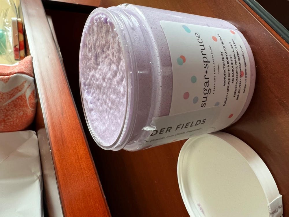 Whipped Sugar Scrub Lavender - Customer Photo From Sue Myers