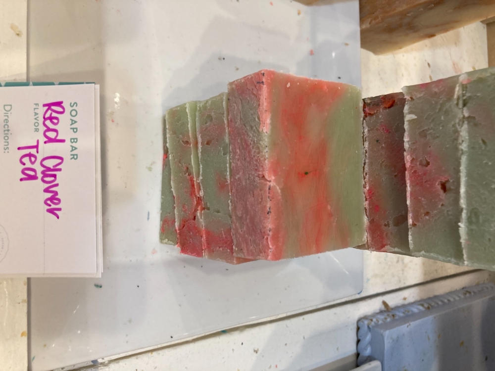 Red Clover Tea Soap Bar - Customer Photo From niki catanzaro