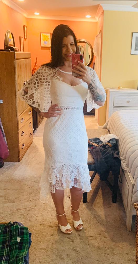 Reyna Dress - White - Customer Photo From Rachel Morgan